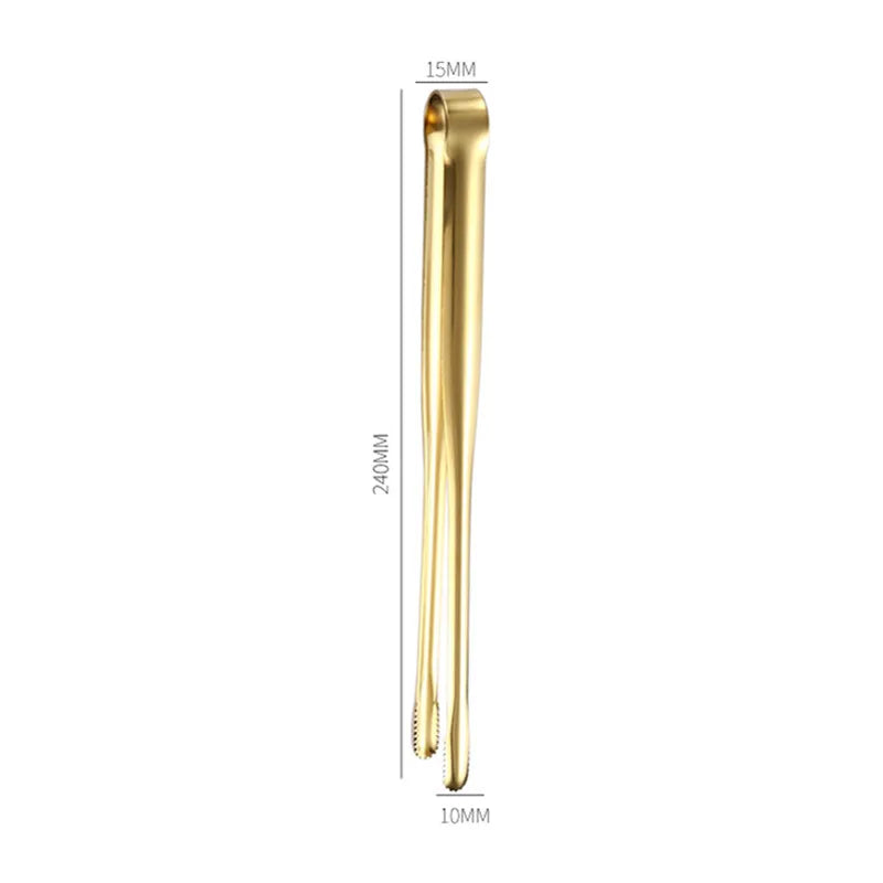 Gold Stainless Steel Food Tongs – Elegant Grill & Kitchen Clamp | Durable, Easy-Use, Multipurpose