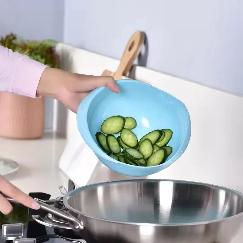 2-in-1 Rice Strainer & Washing Bowl – BPA-Free Colander for Grains, Fruits & Veggies