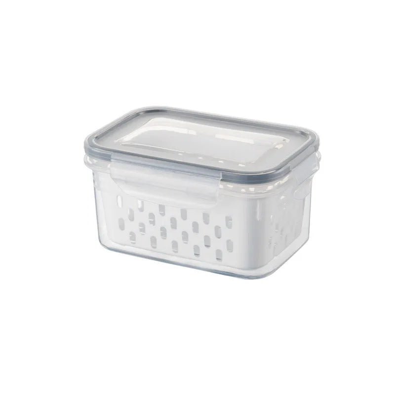 Fruit Storage Containers with Removable Colander – Airtight Fridge Produce Saver | BPA-Free, Space-Saving, Multi-Use