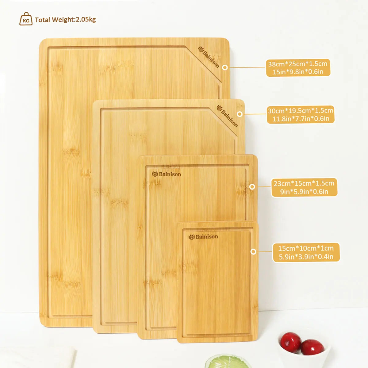 Eco-Friendly Bamboo Cutting Board – Minimalist, Durable & Antibacterial