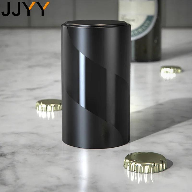 Push-Down Magnetic Bottle Opener – Automatic & Cap-Catching Design