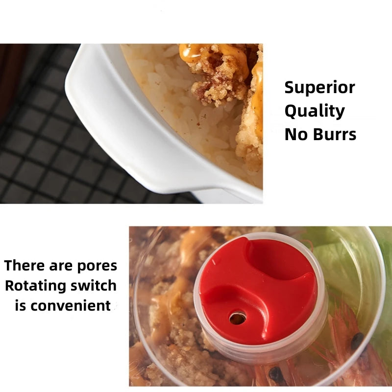 Microwave Heating Storage Bowl – Plastic Container with Lid for Noodles, Buns & Leftovers