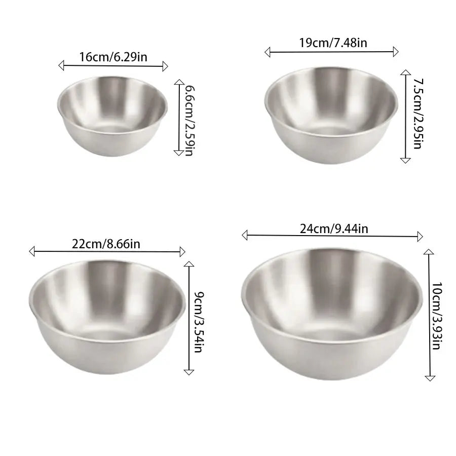 Stainless Steel Salad & Noodle Bowl – Gold & Silver Finish | Elegant Food Container