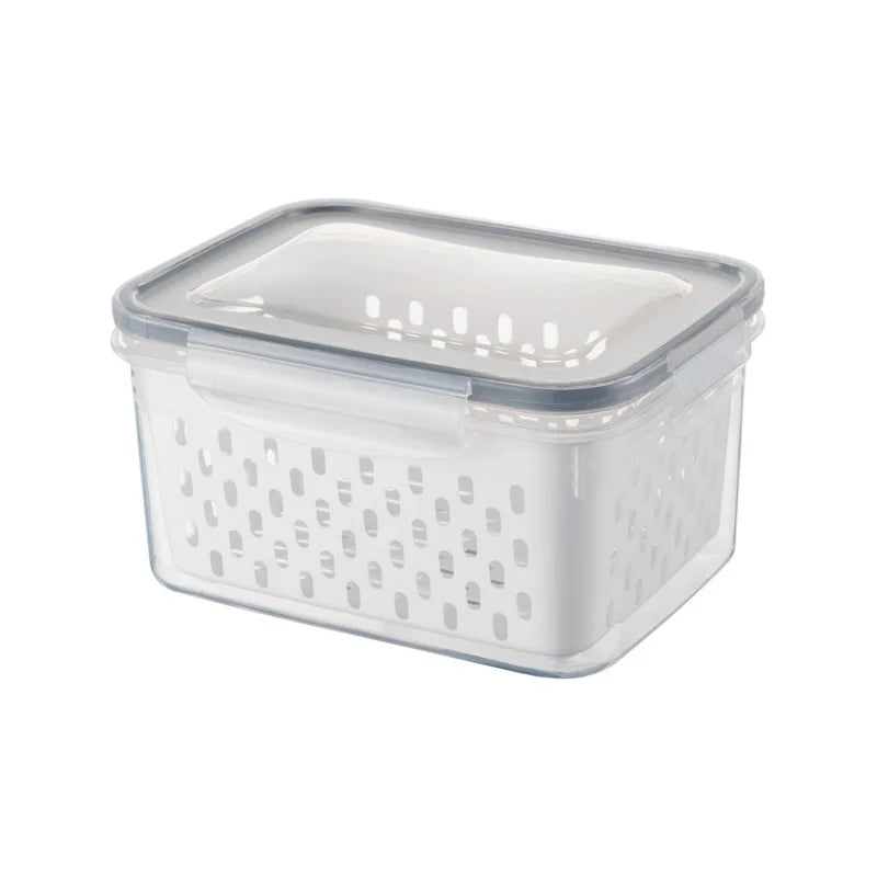 Fruit Storage Containers with Removable Colander – Airtight Fridge Produce Saver | BPA-Free, Space-Saving, Multi-Use