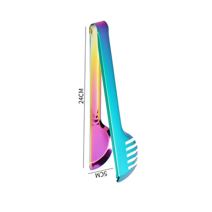 Gold Stainless Steel Food Tongs – Elegant Grill & Kitchen Clamp | Durable, Easy-Use, Multipurpose