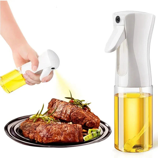 Oil Spray Bottle – Transparent Olive Oil & Vinegar Dispenser (200ml/300ml/500ml)