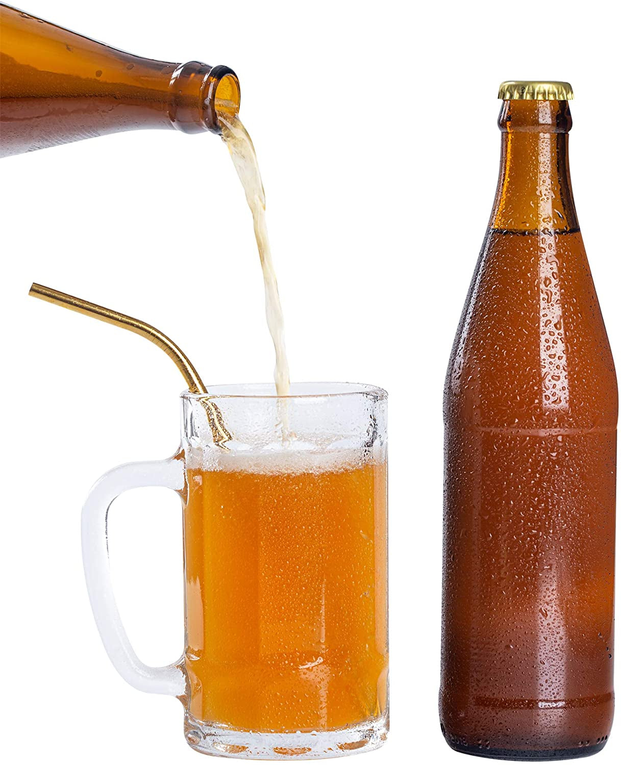 Magnetic Push-Down Bottle Opener – Stainless Steel, Reusable Cap Friendly