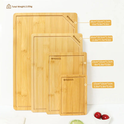 Eco-Friendly Bamboo Cutting Board – Minimalist, Durable & Antibacterial
