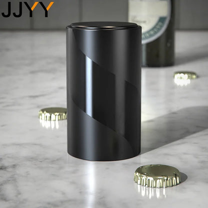 Push-Down Magnetic Bottle Opener – Automatic & Cap-Catching Design