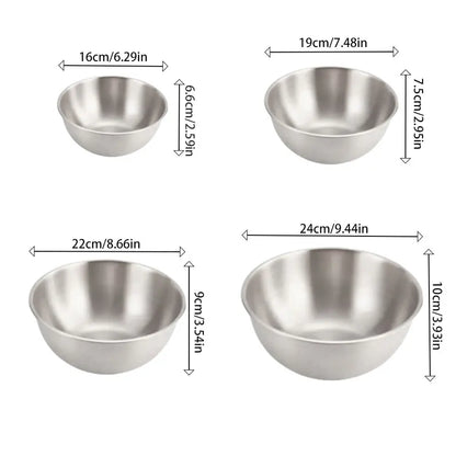 Stainless Steel Salad & Noodle Bowl – Gold & Silver Finish | Elegant Food Container