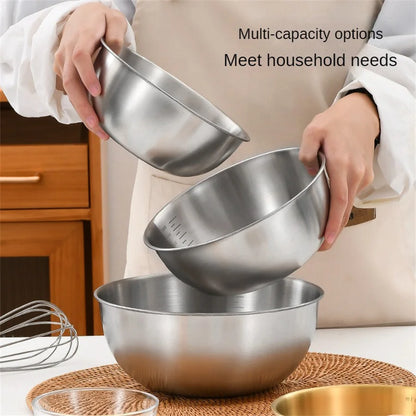 Stainless Steel Salad & Noodle Bowl – Gold & Silver Finish | Elegant Food Container